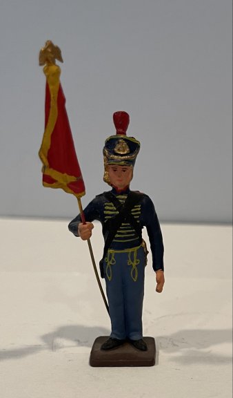 Napoleonic Soldier with Flag
